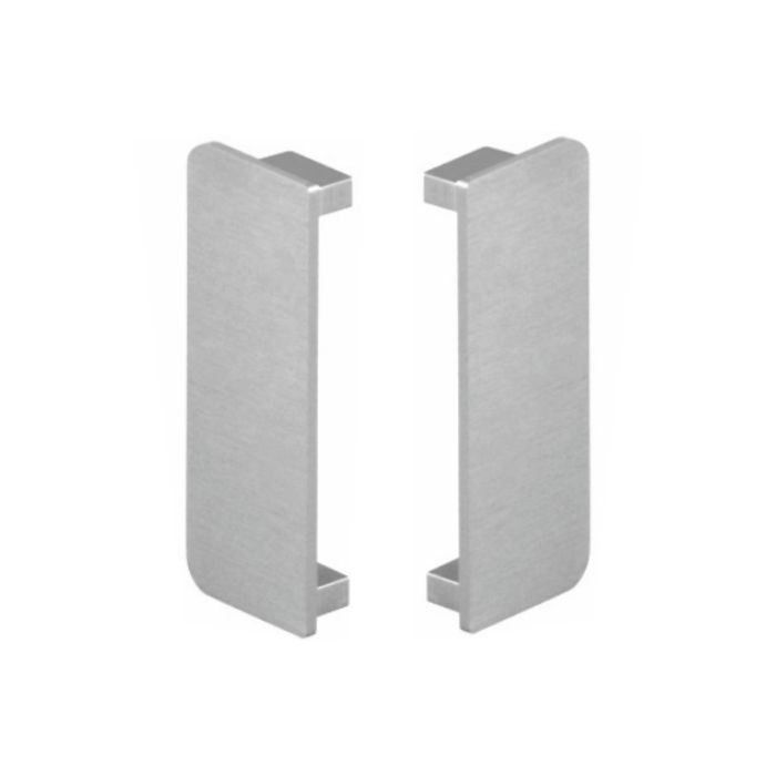 Right C gola profile cover, AS0135  Gola Profile End  Cap  for C Type with screws   - SA Finish